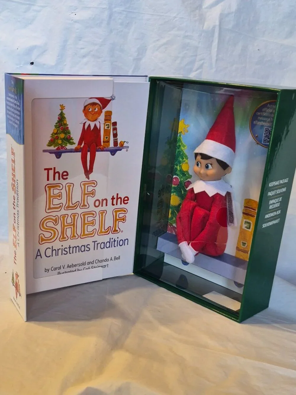 NEW in Box White Boy Elf on the Shelf Doll + Book Box Set
